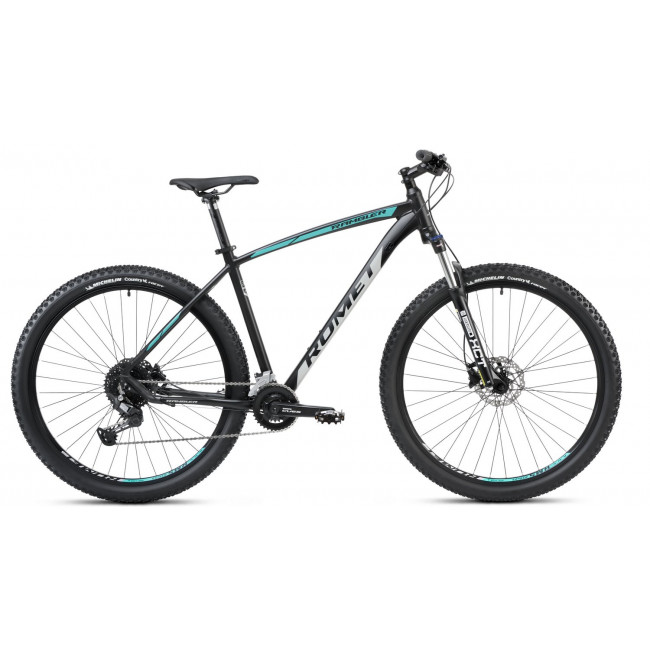 Polkupyörä Romet Rambler R9.4 CS 2025 black-turquoise-grey