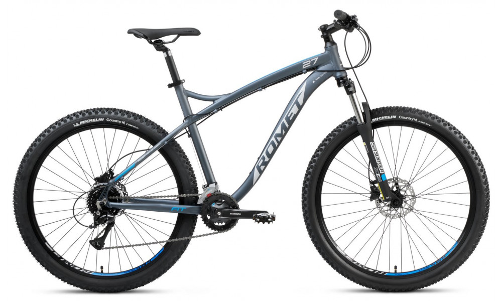 Polkupyörä Romet Rambler FIT 27.5 2024 black-silver-blue 