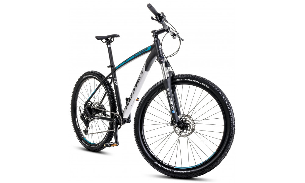 Polkupyörä Romet Rambler R7.3 CS 2025 black-turquoise-silver - 8