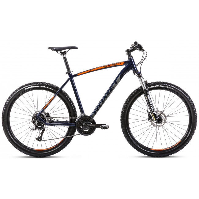 Polkupyörä Romet Rambler R7.3 2025 dark blue-orange