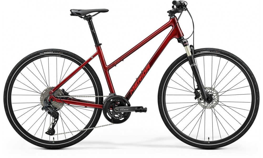 Polkupyörä Merida Crossway 700 III1 Lady dark strawberry(red) 