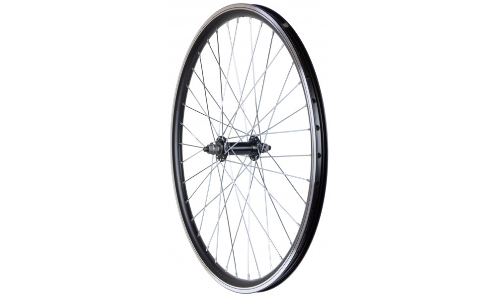 Etupyörä 24" alloy hub, DoubleWall black rim 