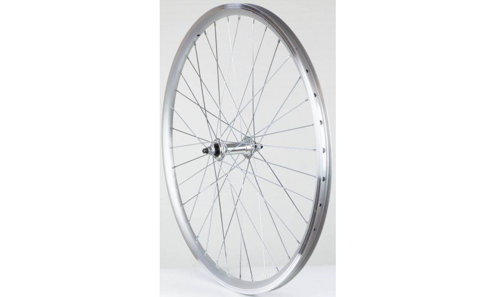 Etupyörä 26" alloy hub, DoubleWall silver rim 