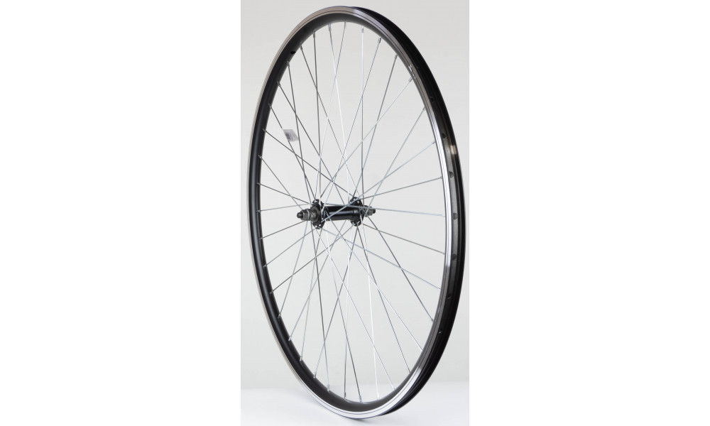 Etupyörä 28" alloy hub, DoubleWall black rim 