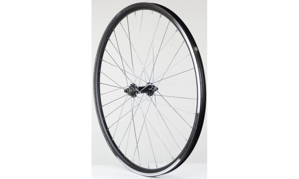 Etupyörä 26" alloy hub (machinery bearings), doublewall black rim 