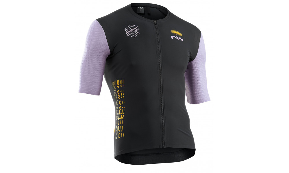 Pyöräilypaita Northwave Extreme EVO S/S black lilac - 1