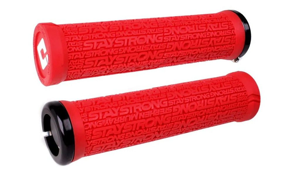 Kädensijat ODI Stay Strong v2.1 Lock-On Red/Black 