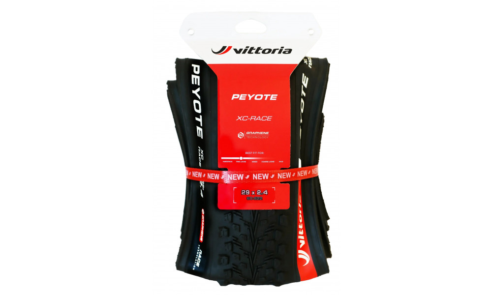 Rengas 29" Vittoria Peyote XC Race G2.0 TLR Fold 29x2.40 / 60-622 black - 2