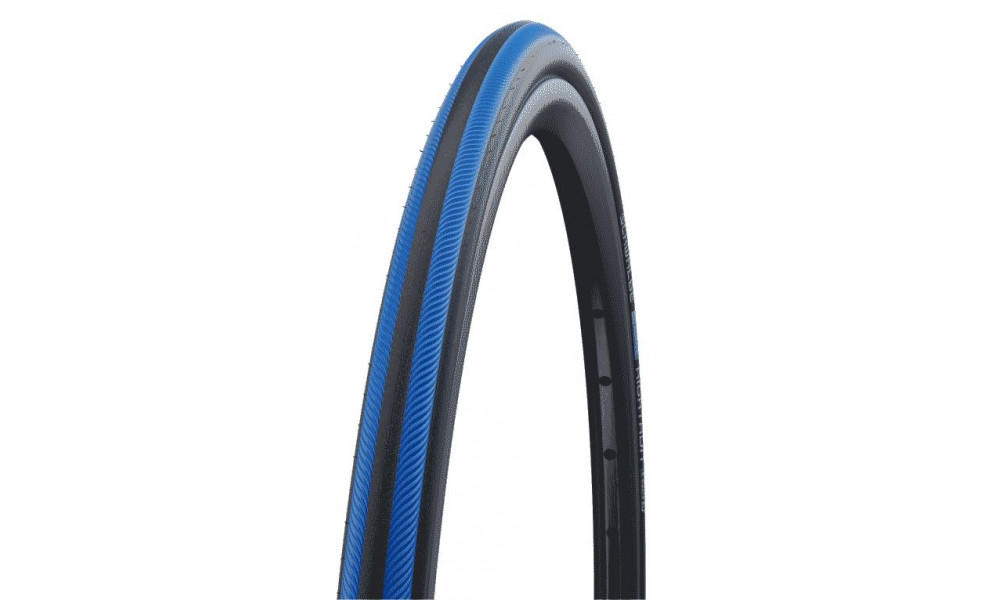 Rengas 24" Schwalbe Rightrun HS387, Active Wired 25-540 / 24x1.00 Blue Stripes 