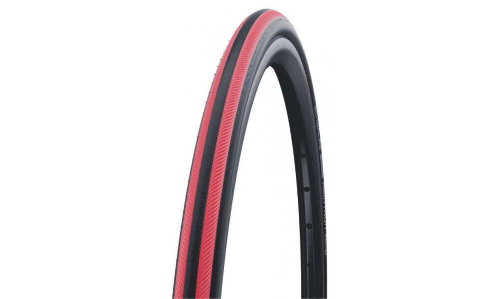 Rengas 24" Schwalbe Rightrun HS387, Active Wired 25-540 / 24x1.00 Red Stripes 