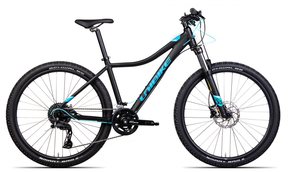 Polkupyörä Unibike Fusion Lady 27.5 2024 black-turquoise 