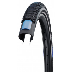 Rengas 27.5" Schwalbe Marathon Plus Tour HS 619, Perf Wired 60-584 / 27.5x2.35 Addix E Black-Reflex