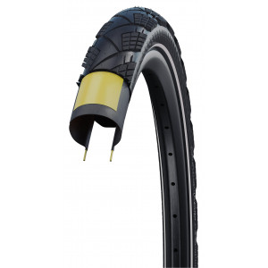 Rengas 27.5" Schwalbe Marathon Efficiency HS 617, Evo Fold. 60-584 / 27.5x2.35 Super Race Addix Race Black-Reflex