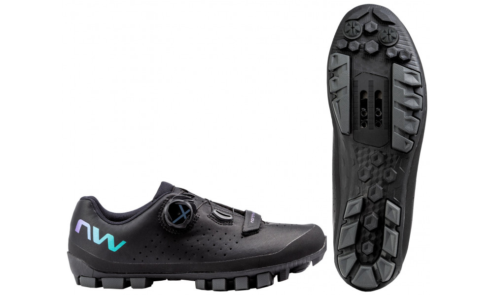 Pyöräilykengät Northwave Hammer Plus WMN MTB XC black-iridescent - 1