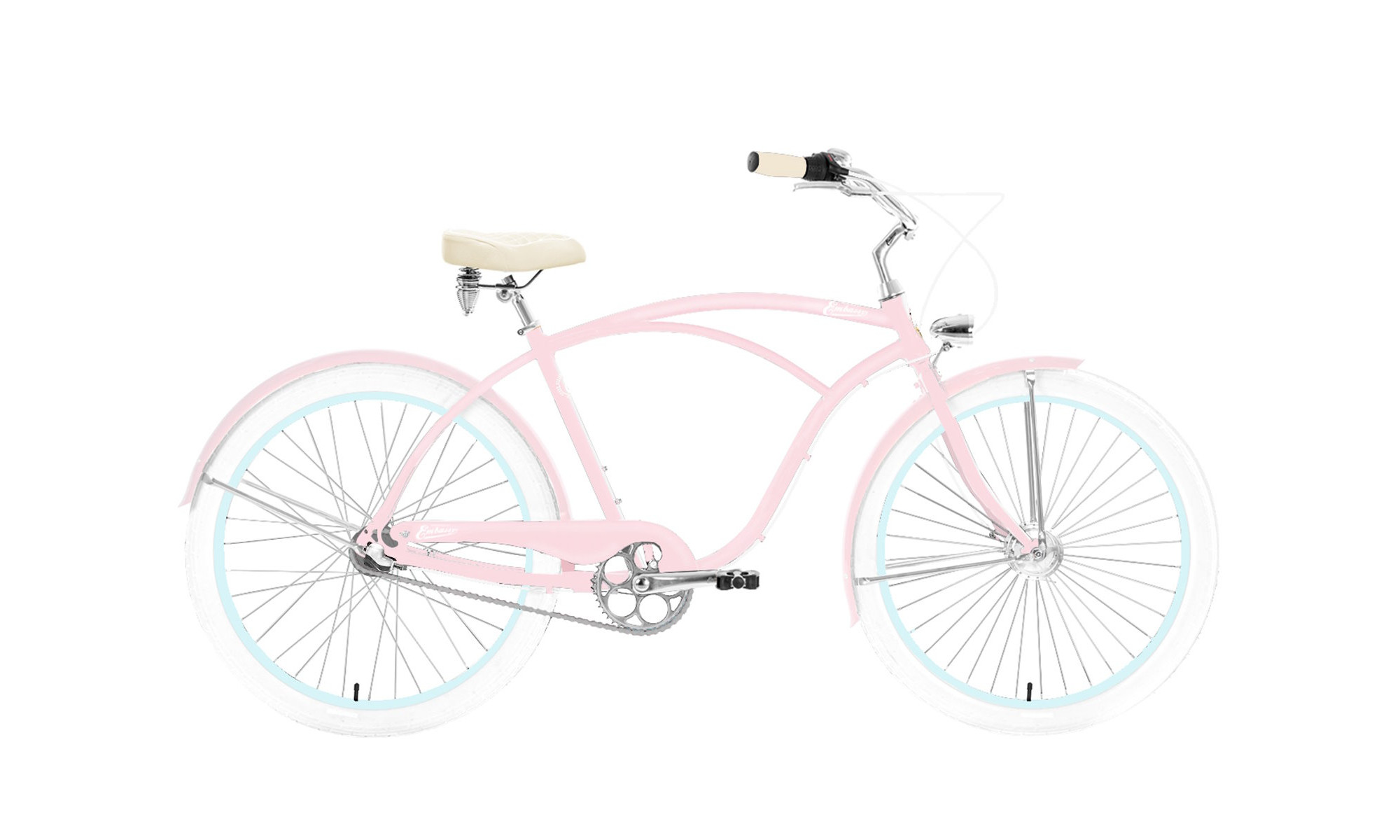 Polkupyörä Embassy Baby Powder ALU 26" 3-speed 2024 pastel pink 