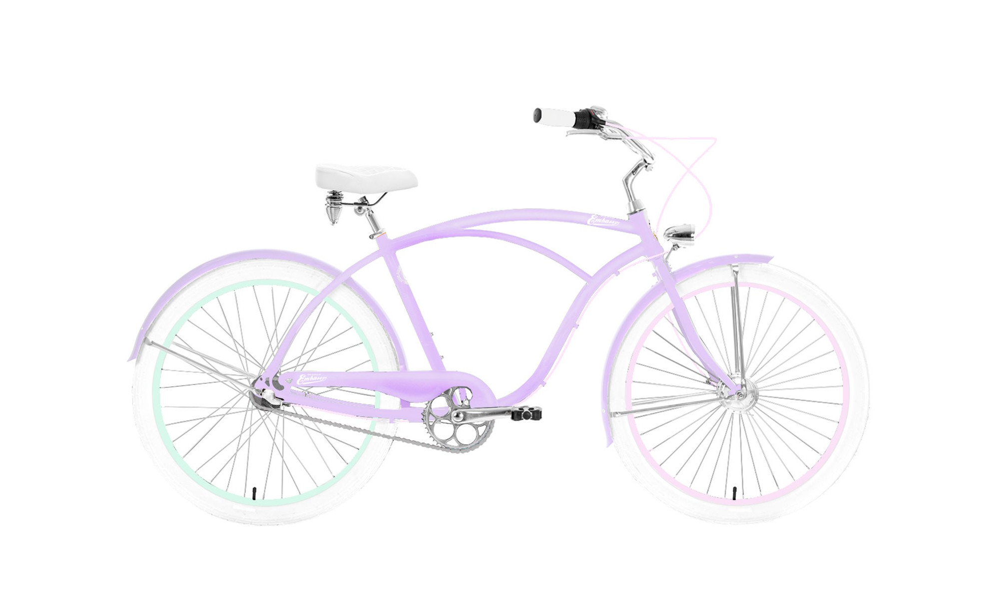 Polkupyörä Embassy Jules ALU 26" 3-speed 2024 pastel violet 