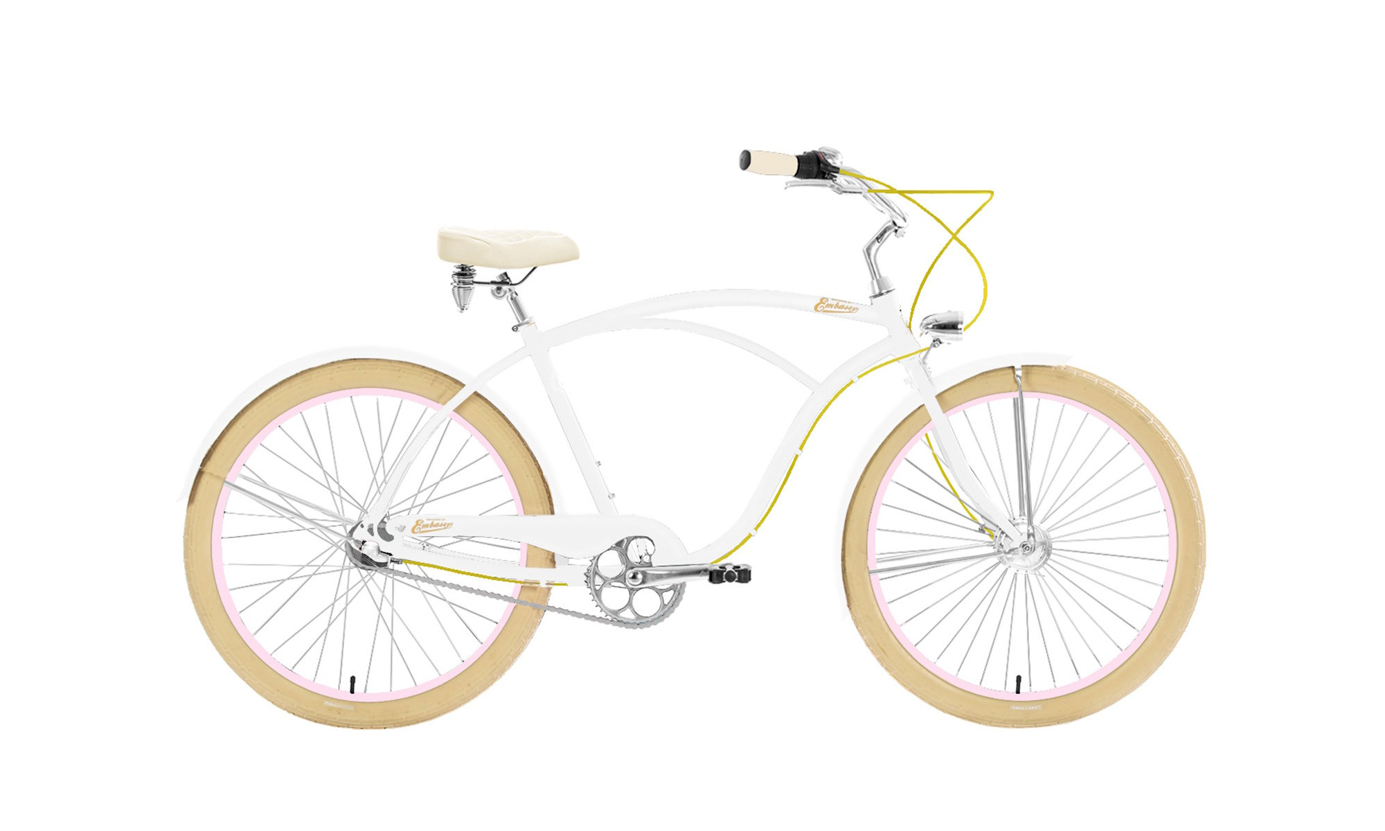 Polkupyörä Embassy White Rose ALU 26" 3-speed 2024 white 