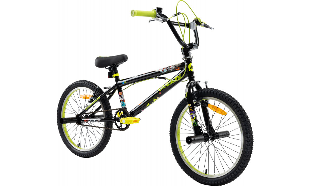 Polkupyörä Karbon BMX 20 black-lime - 1