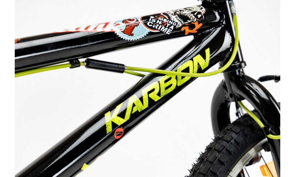 Polkupyörä Karbon BMX 20 black-lime - 5