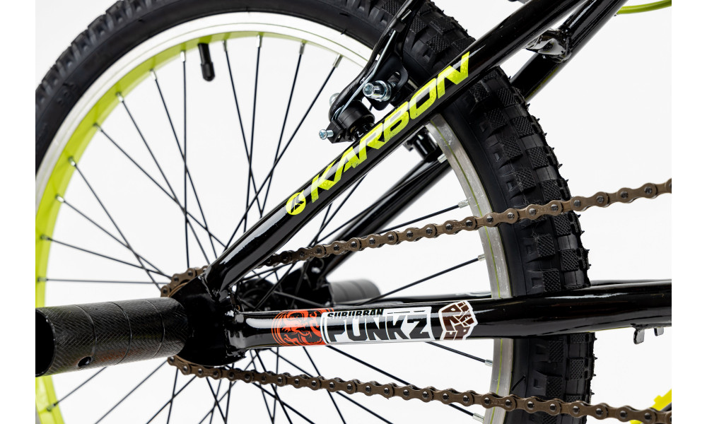 Polkupyörä Karbon BMX 20 black-lime - 6