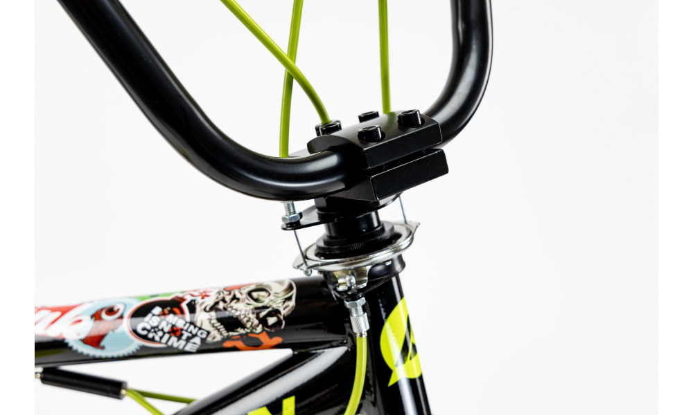 Polkupyörä Karbon BMX 20 black-lime - 7