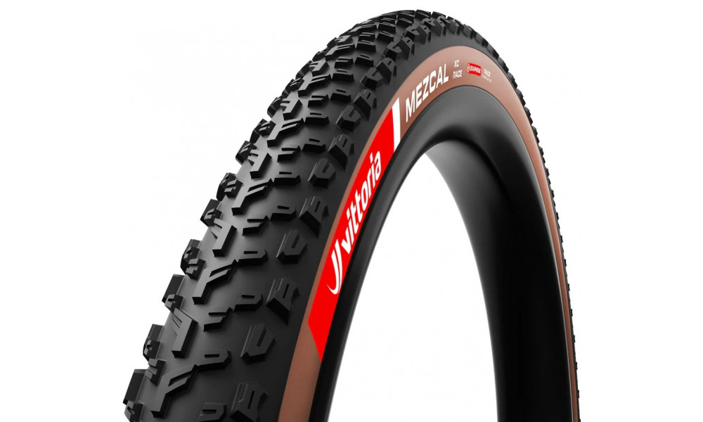 Rengas 29" Vittoria Mezcal XC Race G2.0 TLR Fold 29x2.25 / 55-622 brown-black - 1