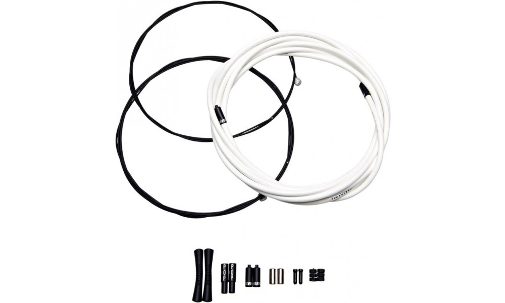 Jarruvaijerisetti kuoren kanssa SRAM SlickWire Road 5mm white 