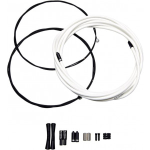 Jarruvaijerisetti kuoren kanssa SRAM SlickWire Pro MTB 5mm white