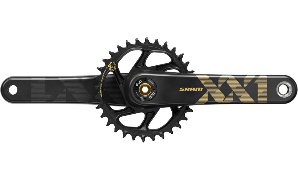 Kampisarja SRAM XX1 Eagle Boost 148 DUB 1x12-speed 34T gold 