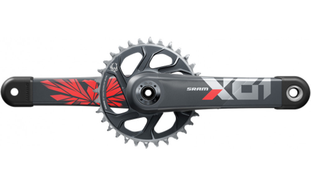 Kampisarja SRAM X01 Eagle Boost 148 DUB 1x12-speed 32T Red 