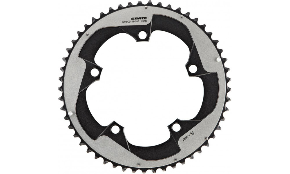 Eturatas SRAM Road Red 22 X-Glide R 130mm alu 2x11-speed 53T grey 