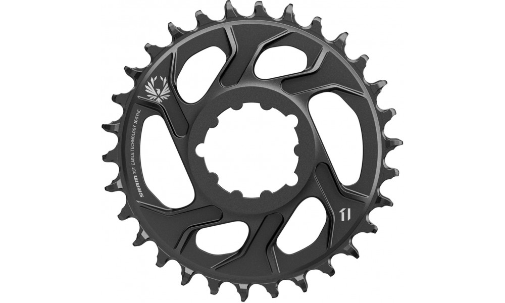 Eturatas SRAM MTB Eagle X-Sync2 Direct Mount alu 11-speed 6mm offset 30T black 