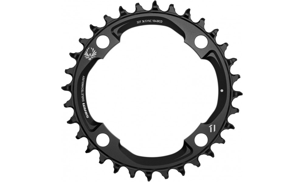 Eturatas SRAM Eagle X-Sync2 104mm alu 32T black 