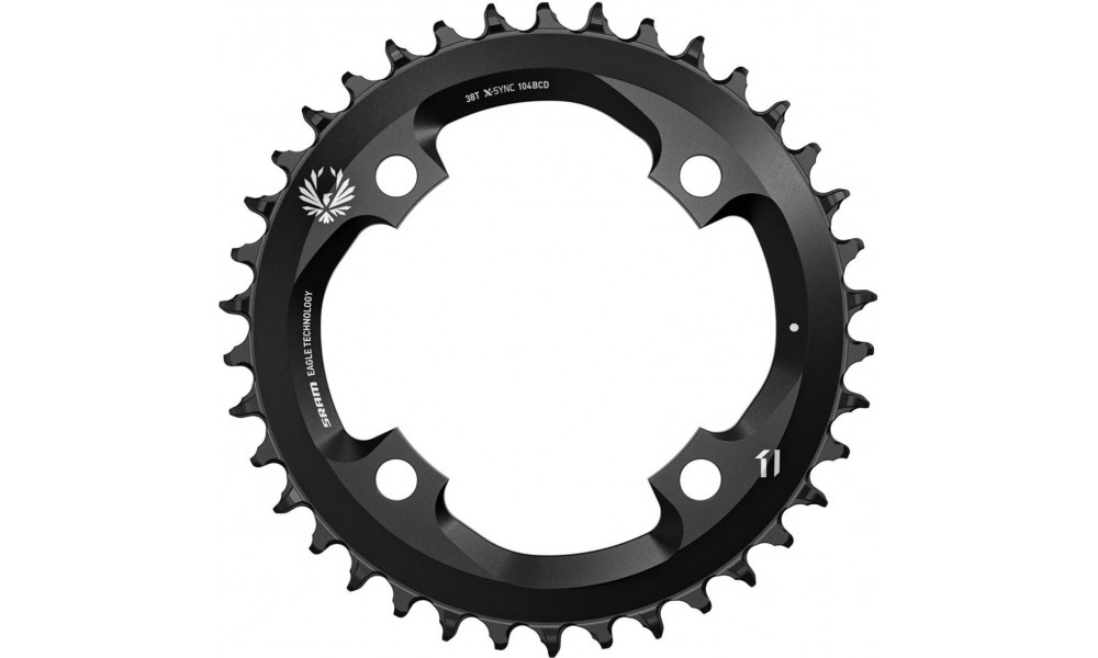 Eturatas SRAM Eagle X-Sync2 104mm alu 38T black 