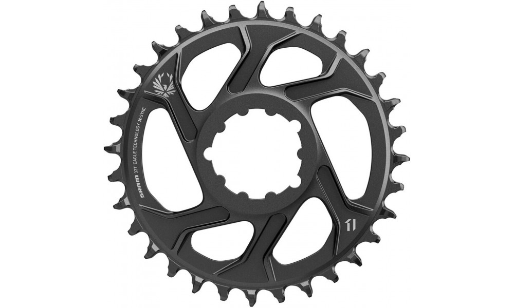 Eturatas SRAM Eagle X-Sync2 Direct Mount alu 6mm offset 30T lunar grey 