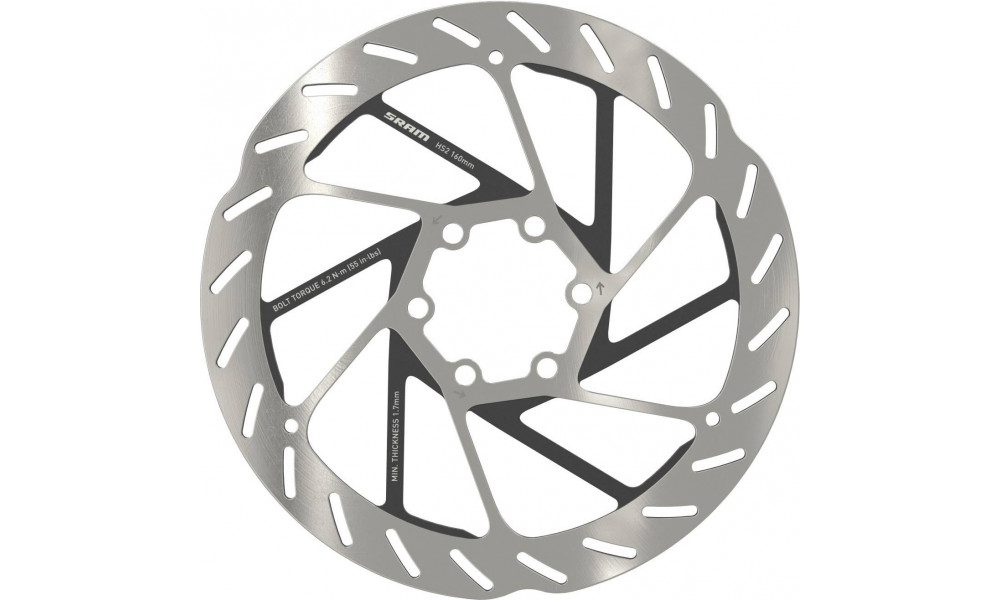 Jarrulevy SRAM HS2 Rounded 160mm 6-bolt 