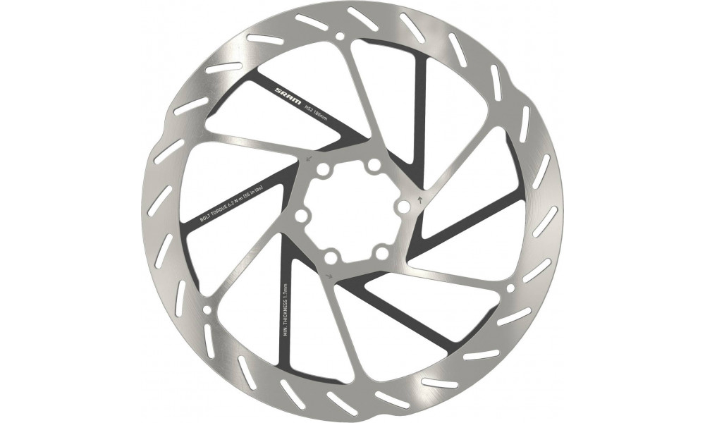 Jarrulevy SRAM HS2 Rounded 180mm 6-bolt 