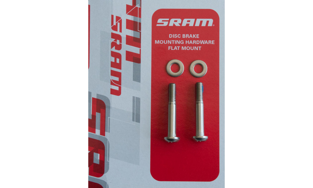 Levyjarrusatulan kiinnityspultit SRAM titanium T25 flat mount 5mm (pari) 