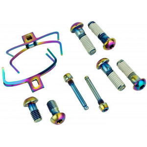 Levyjarrusatulan kiinnityspultit SRAM Upgrade Kit for G2 ULT/RSC rainbow CPS