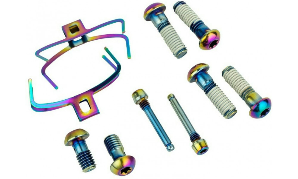 Levyjarrusatulan kiinnityspultit SRAM Upgrade Kit for G2 ULT/RSC rainbow CPS 