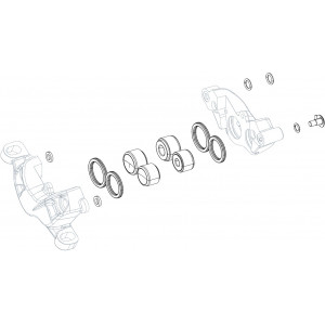 Levyjarrusatulan korjaussarja SRAM pistons, seals and o-rings for Guide R/RS/RSCA1-B1/G2 RSC/ULT A1/G2 R/RS A1