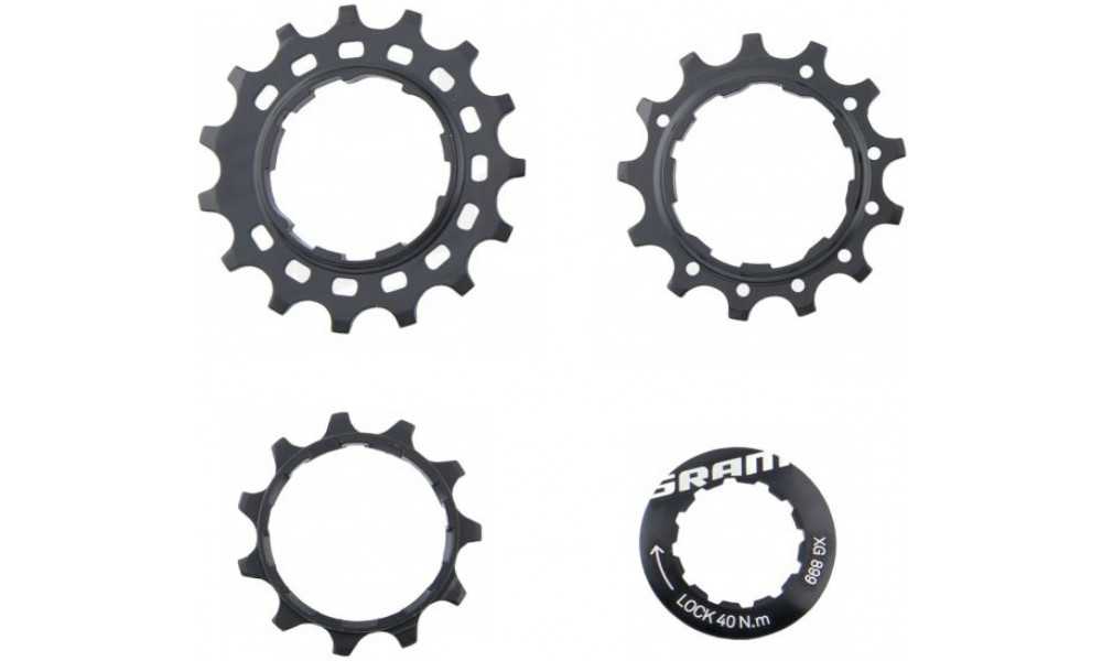 Hammaspyörä setti SRAM for XG-899 11T-13T-15T with lockring 