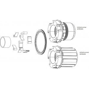 Vapaarattaan runko SRAM for 900 XDR 11/12-speed