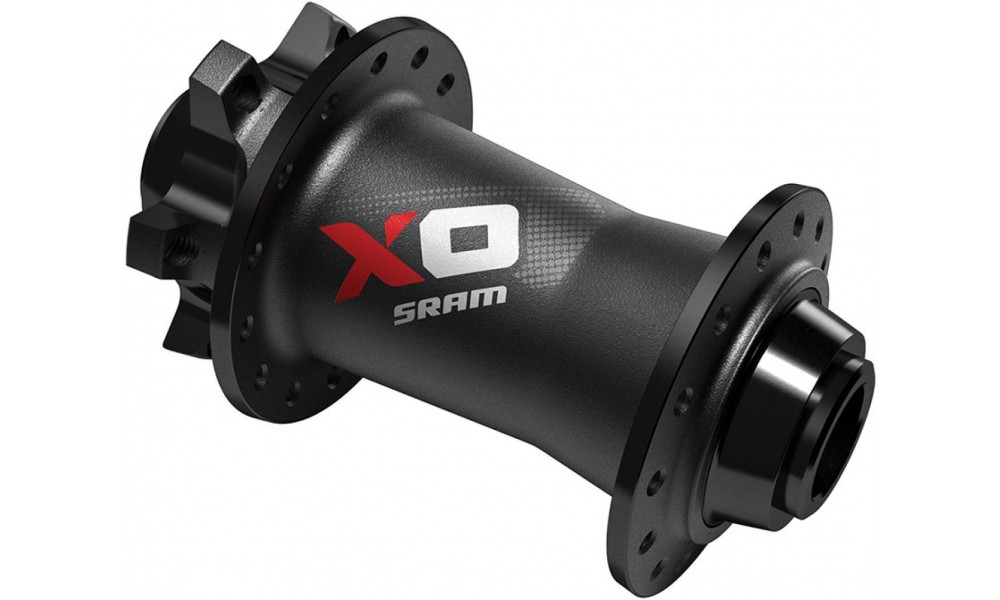 Etunapa SRAM X0 9/15/20x100mm Disc 6-bolt black-red 