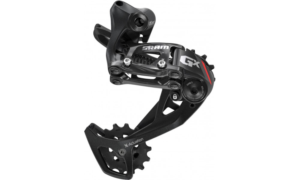 Takavaihtaja SRAM GX long cage 2x11-speed black-red 