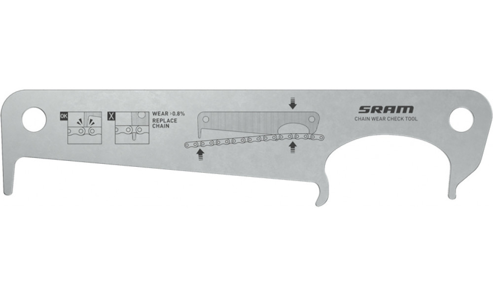 Ketjunkulumismitta SRAM 0,8% 