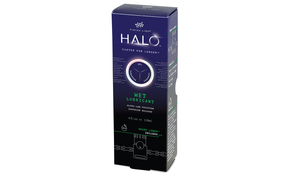 Ketjuöljy Finish Line HALO Wet 120ml + Smart Luber - 2