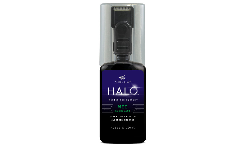 Ketjuöljy Finish Line HALO Wet 120ml + Smart Luber - 4