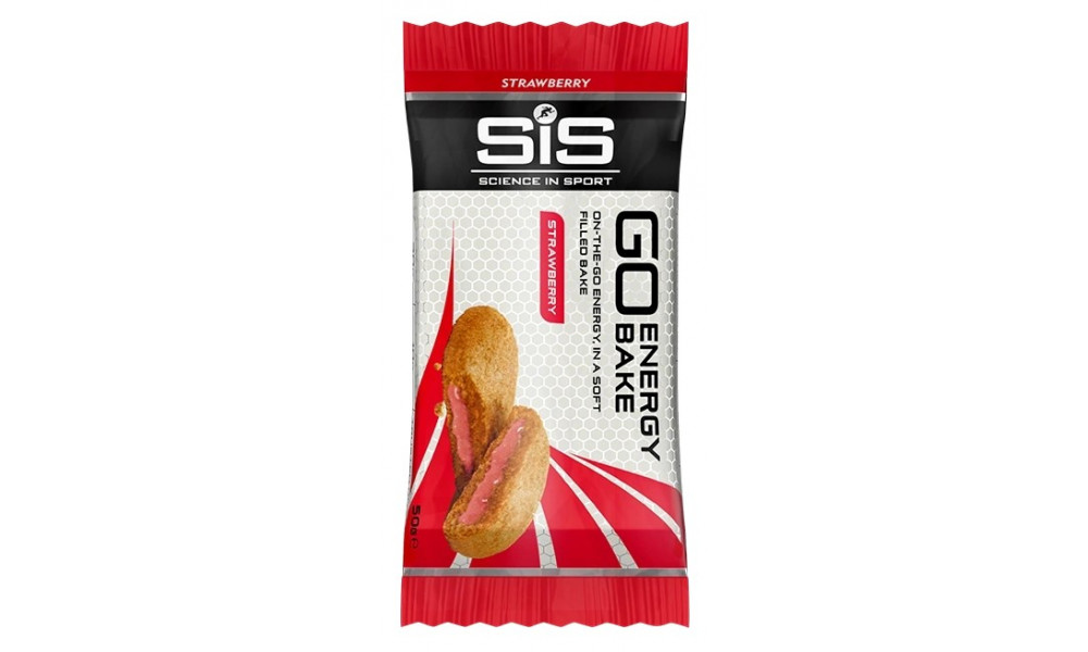 Energiapatukka SiS Go Energy Bake Strawberry 50g - 1