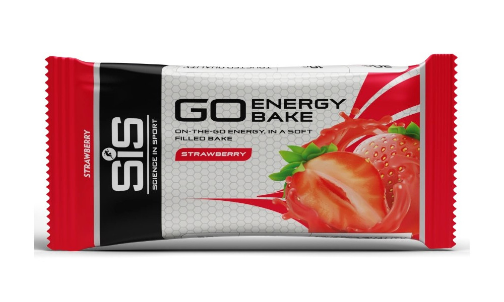 Energiapatukka SiS Go Energy Bake Strawberry 50g - 4